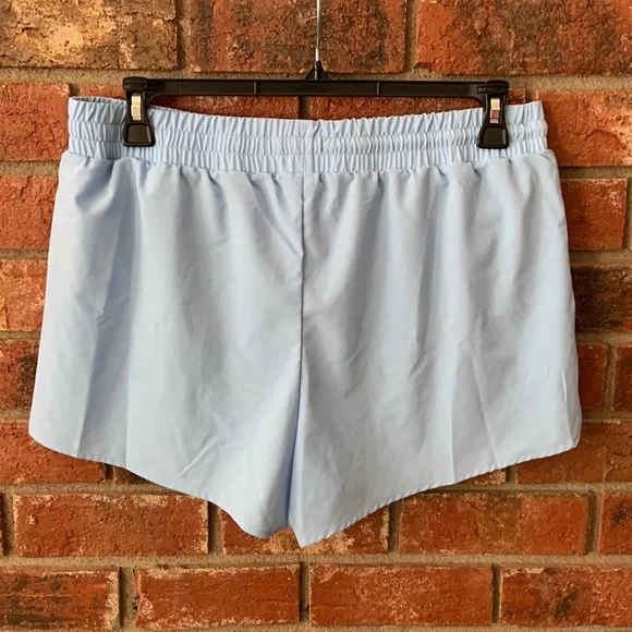 Crown & Ivy Sky Blue Athletic Running Shorts - Picture 5 of 7